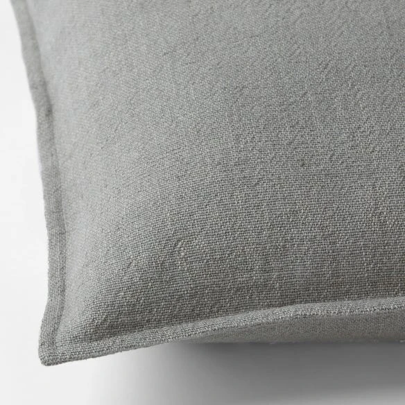 Sorano Linen Blend Cushion - Pale Grey 3 Sorano Linen Blend Cushion - Pale Grey - Image 2