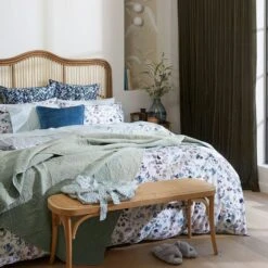 Waverly Quilt Cover - Light Blue -Dream Home Art BBNT Bed LS Botanica Winter 2021 1 Waverly V3