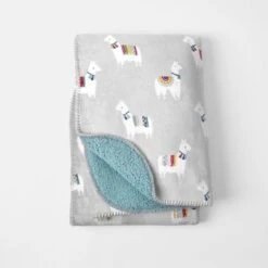 Llama Sherpa Throw -Dream Home Art M F Sherpa Llama Throw 20449501 1