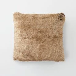 Arctic Faux Fur Cushion - Brown Fox 7 Arctic Faux Fur Cushion - Brown Fox -Dream Home Art 12388121 P