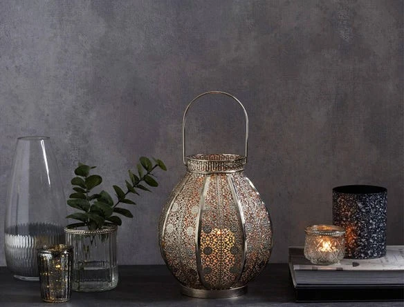 Filigree Drop Shaped Lantern 4 Filigree Drop Shaped Lantern - Image 2