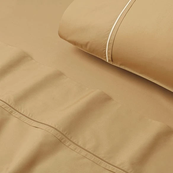 Sleeping Beauty 400 TC Egyptian Cotton Sheet Set - Mustard 3 Sleeping Beauty 400 TC Egyptian Cotton Sheet Set - Mustard