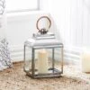 Rectangular Lantern With Copper Handle -Dream Home Art 17987801 V03