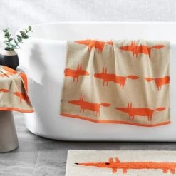 Mr Fox Towel - Orange 9 Mr Fox Towel - Orange -Dream Home Art 17990301 V03 2