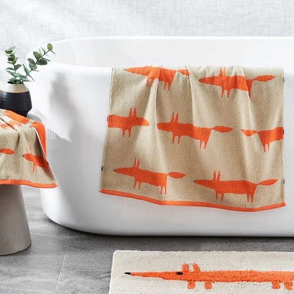 Mr Fox Towel - Orange 6 Mr Fox Towel - Orange - Image 4