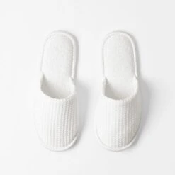 Bliss Waffle Slippers - White