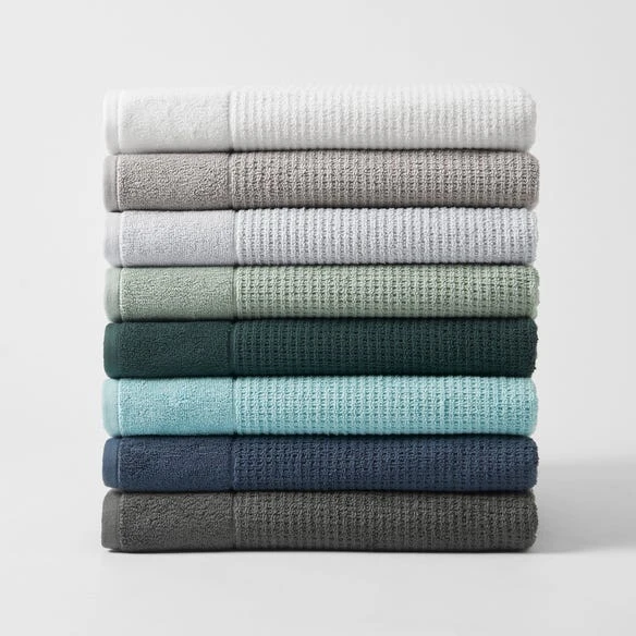 Wythe Waffle Towel - Charcoal 4 Wythe Waffle Towel - Charcoal - Image 2