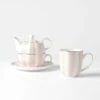 Miss Stripe Tea Set - Pastel Pink -Dream Home Art 19230403 V02 2