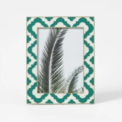Enamel Geometric Frame - Green