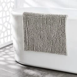 Bobble Melange Bath Mats - Stone -Dream Home Art 19435001 V06 1