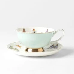 Miss Butterflies Teacup And Saucer