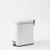 Slimline Pedal Bin 5l - White -Dream Home Art 19457402 P