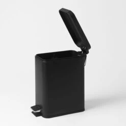 Slimline Pedal Bin 5l - Matte Black 6 Slimline Pedal Bin 5l - Matte Black -Dream Home Art 19457405 V01