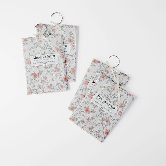 Chrysanthemum Hanging Sachet Set Of 4 3 Chrysanthemum Hanging Sachet Set Of 4