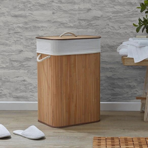 Collapsible Bamboo Hamper - Natural 5 Collapsible Bamboo Hamper - Natural - Image 3