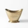Flared Champagne Bucket - Brass 2 Flared Champagne Bucket - Brass -Dream Home Art 20645201 P