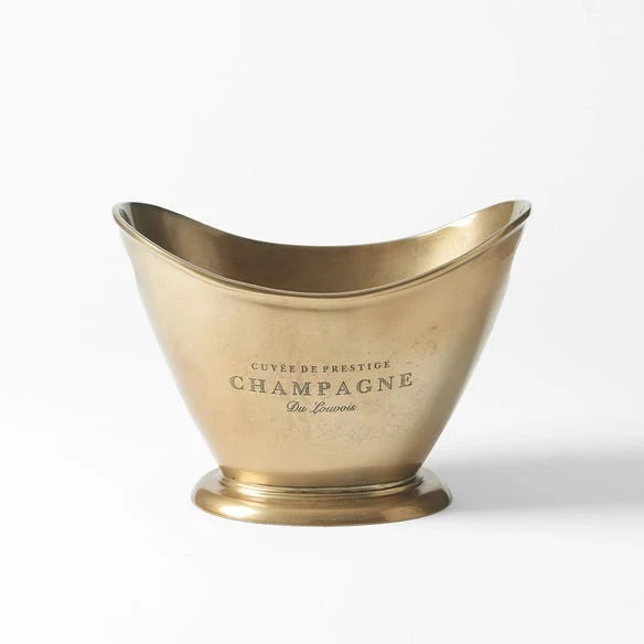 Flared Champagne Bucket - Brass 3 Flared Champagne Bucket - Brass