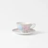 Miss Tea Party Teacup And Saucer - Blue/Pink Terraz -Dream Home Art 20921601 P