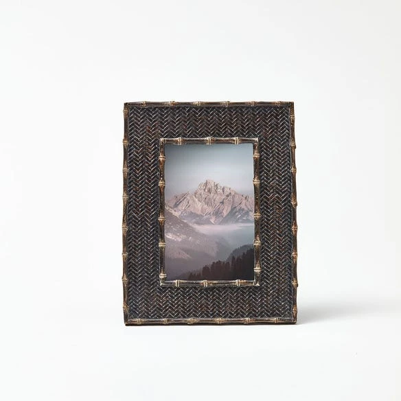 Bamboo Rattan 5x7 Frame - Black 3 Bamboo Rattan 5x7 Frame - Black
