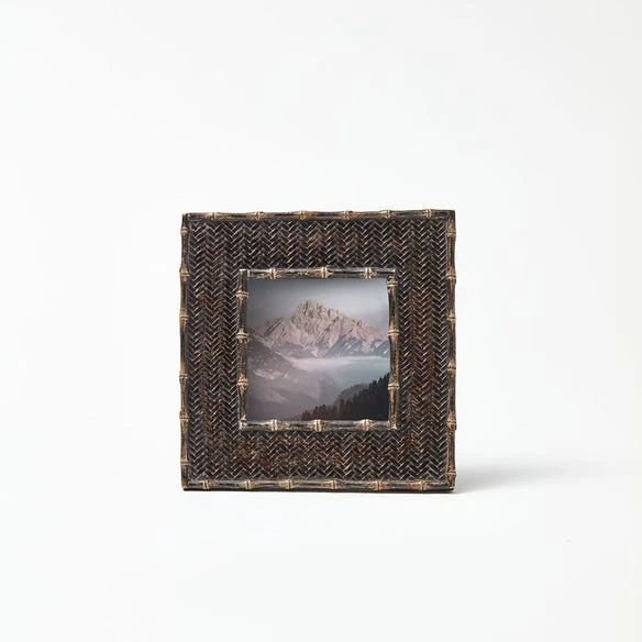 Bamboo Rattan 4x4 Frame - Black 3 Bamboo Rattan 4x4 Frame - Black