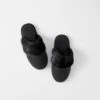 Felt Fur Slip On - Black