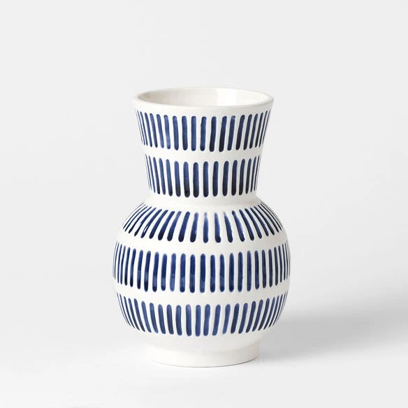 Frankie Flared Stripe Vase Large 4 Frankie Flared Stripe Vase Large - Image 2