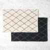 Evan Bath Mat - Black Ivory 2 Evan Bath Mat - Black Ivory -Dream Home Art 21592002 V01 2