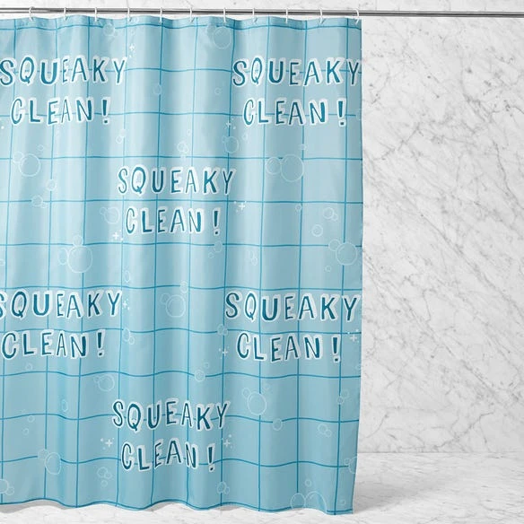 Squeaky Clean Shower Curtain 3 Squeaky Clean Shower Curtain