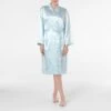 Satin Robe - Blue Floral 2 Satin Robe - Blue Floral -Dream Home Art 21673001 P 1