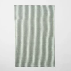 Yarn Dye Stripe Tea Towel Set Of 3 - Khaki 8 Yarn Dye Stripe Tea Towel Set Of 3 - Khaki -Dream Home Art 21675001 V01