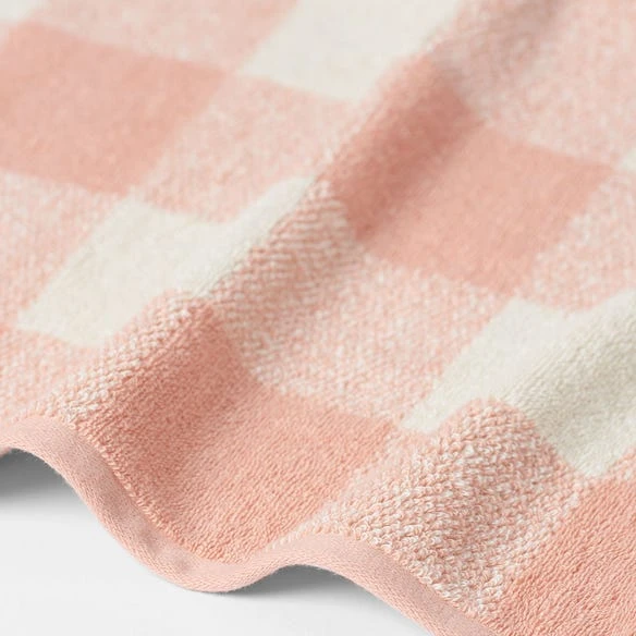 Gingham Towel - Blush 3 Gingham Towel - Blush