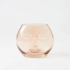 Maya Round Face Vase - Rose Pink
