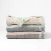 Apollo Muslin Throws - Natural/Charcoal/Cream 1 Apollo Muslin Throws - Natural/Charcoal/Cream -Dream Home Art 21696702 V02 2