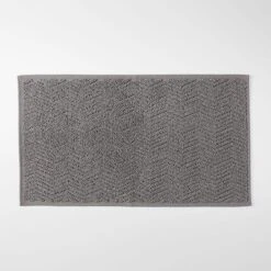 Chevron Bath Mat - Charcoal