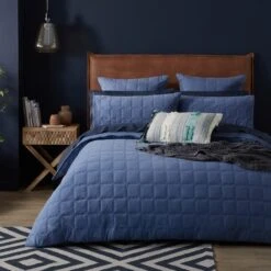Madden Jersey Quilt Cover - Denim -Dream Home Art 21928802 p 1