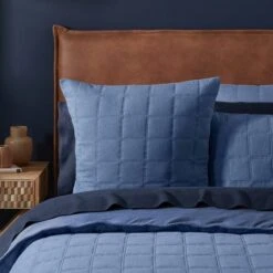 Madden Jersey Quilt Cover - Denim -Dream Home Art 21929202 p 1