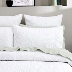 Dutton Quilt Cover - White -Dream Home Art 22044702 P 1