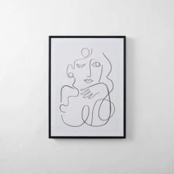 Lady Sketched Wall Art