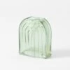 Ruby Arch Glass Vase - Green 1 Ruby Arch Glass Vase - Green -Dream Home Art 22080301 p 1