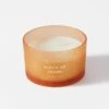 Bed And Bath 450g Frosted Glass Candle - Dulce De Leche -Dream Home Art 22456001 P