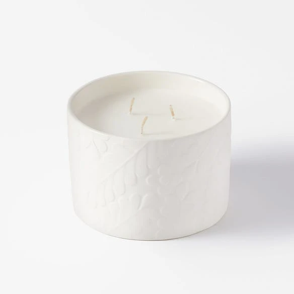Bed And Bath 450g White Ceramic Vessel Candle - Plum Santal 3 Bed And Bath 450g White Ceramic Vessel Candle - Plum Santal
