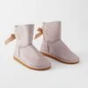 Suede Slipper Boot - Lilac -Dream Home Art 22495502 P
