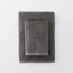 Marla Rib Towel - Charcoal 5 Marla Rib Towel - Charcoal -Dream Home Art 22535001 P