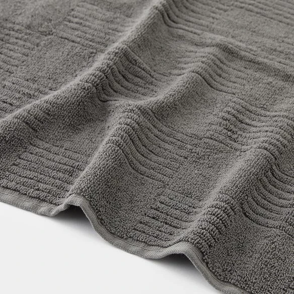 Marla Rib Towel - Charcoal 3 Marla Rib Towel - Charcoal