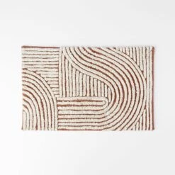 Archer Bath Mat - Clay/Ivory