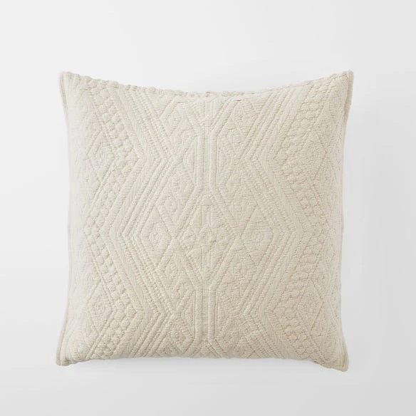 Elsie Quilted Cushion - Ivory 4 Elsie Quilted Cushion - Ivory - Image 2