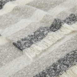 Reid Striped Brushed Throw - Grey 7 Reid Striped Brushed Throw - Grey -Dream Home Art 22554701 V01 1