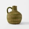 Freya Ceramic Vase Small - Green 2 Freya Ceramic Vase Small - Green -Dream Home Art 22556002 V01