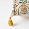 Botany Embroidered Cushion - Ivory/Multi -Dream Home Art 22558401 V01 1