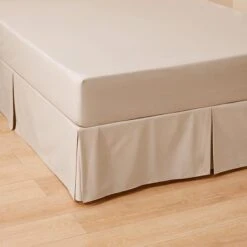 Perfects Pleated Valance - Stone -Dream Home Art Core Valance LS Bedding Perfects Pleated Valance Stone Hero 5